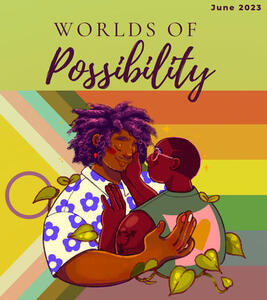 wrk: "Prep Luay" (Tale) — Worlds of Possibility's June 2023 Issue ; img: artist Milo Wren (aka Pocket Milo) aims to render in his work "not quite a sense of becoming, but more of a growing and accepting parts of you that already exist"
